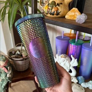 Starbucks Black Oil-slick Studded Tumbler